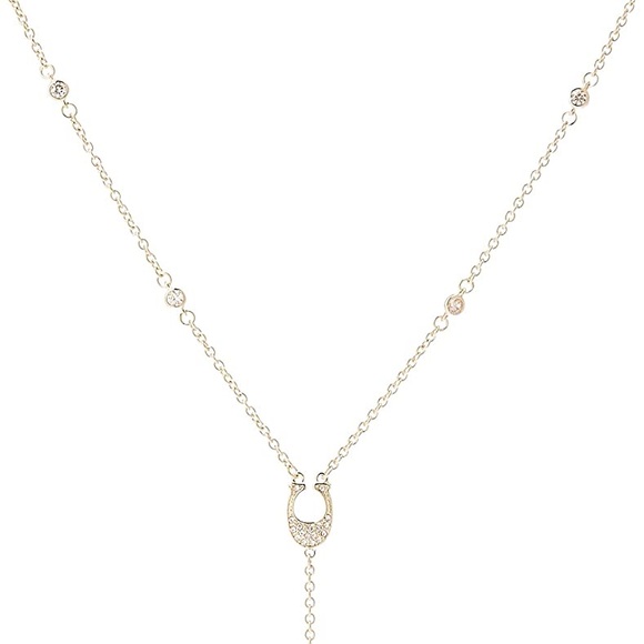 Coach Pave Signature C Y Necklace Style No. 54493 - Picture 2 of 10